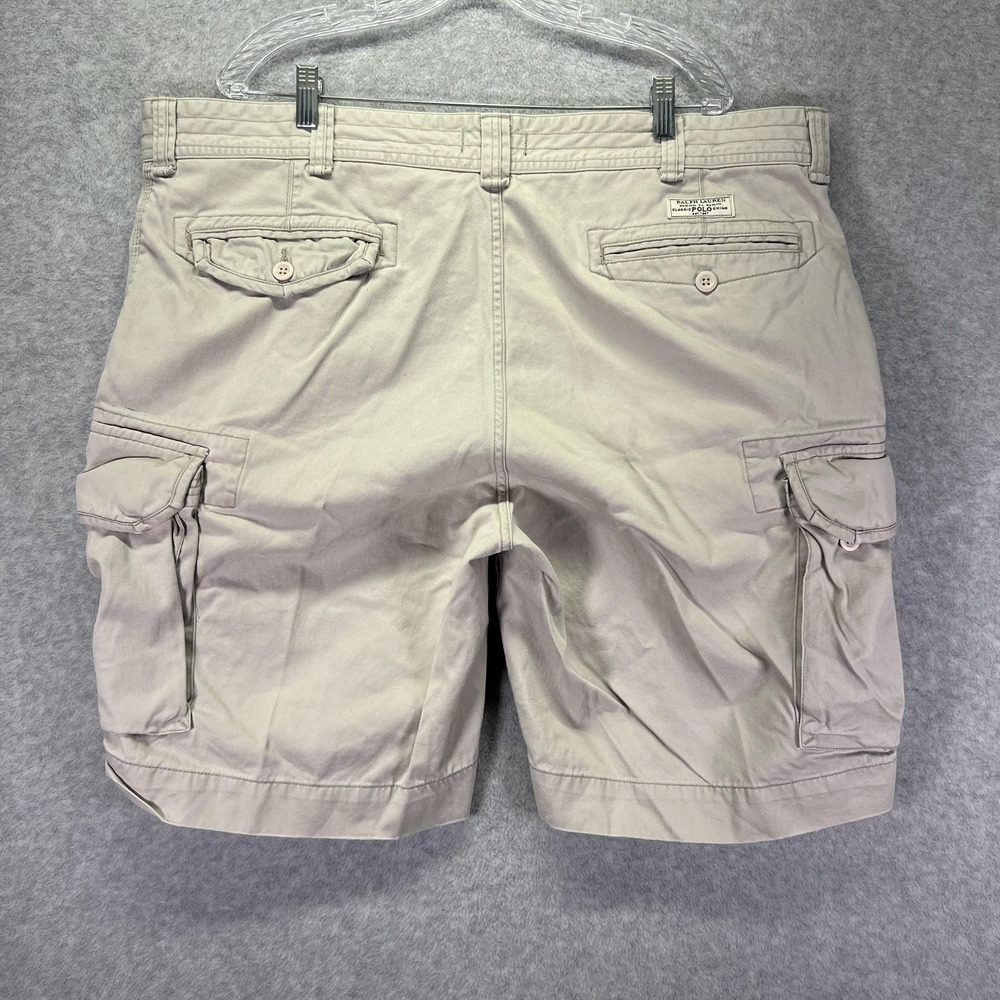 Polo Ralph Lauren Cargo Shorts Mens 44 Beige Classic Outdoor Pockets Casual - Picture 5 of 8